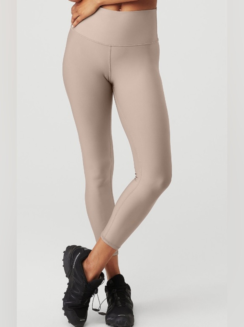 ALO Yoga Women’s 7/8 Airlift Taupe High-Rise Leggings